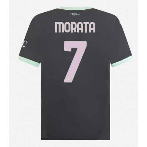 AC Milan Alvaro Morata #7 Rezervni Dres 2024-25 Kratak Rukav